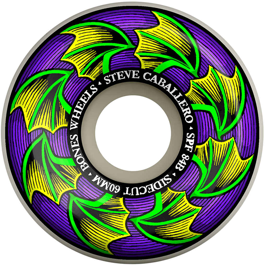 BONES WHEELS SPF CAB BAT WINGS SIDECUTS 84B (56MM) - The Drive Skateboard Shop