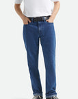 BRIXTON BUILDERS 5 POCKET PANT MEDIUM WASH DENIM