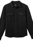 BRIXTON BOWEERY TEXTURED TWILL OVERSHIRT BLACK