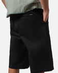 BRIXTON CHOICE CHINO BAGGY SHORT BLACK