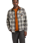 BRIXTON BUILDERS BOWERY PERF FLANNEL OFF WHITE/BLACK