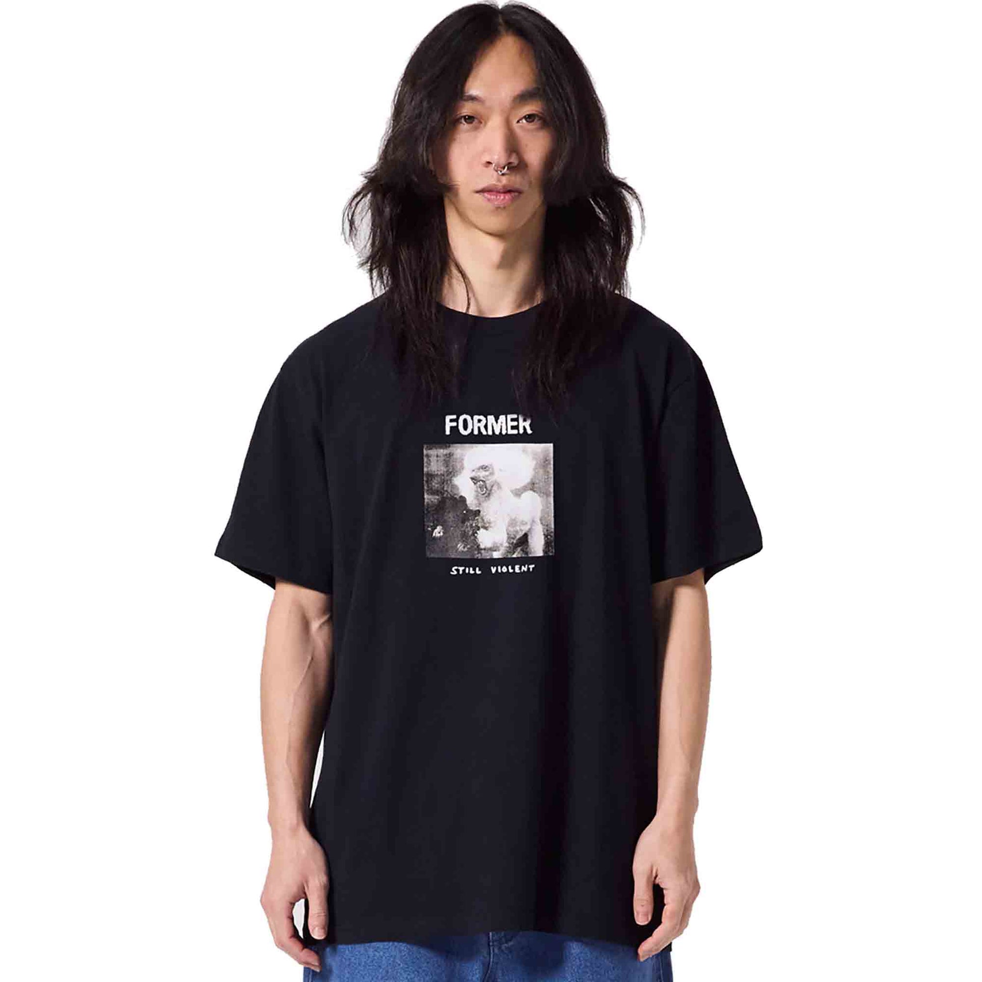 FORMER WAR POODLE T-SHIRT BLACK - The Drive Skateboard Shop