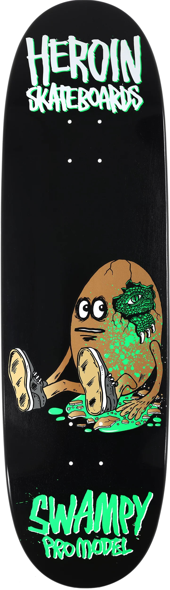 HEROIN DECK SWAMPY ALLIGATOR EGG SYMMETRIC (9.25") - The Drive Skateshop