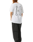 HUF SET H T-SHIRT WHITE - The Drive Skateshop