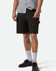 BRIXTON BUILDERS CARPENTER BAGGY SHORT WASHED BLACK - The Drive Skateboard Shop