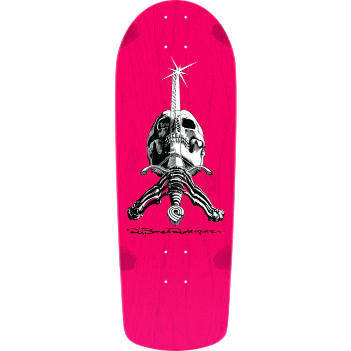 POWELL-PERALTA OG SKULL & SWORD SNUB NOSE DECK PINK - The Drive Skateshop