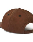 BUTTER walnut 6-panel cap, front view with curved brim and embroidered logo