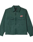 BRIXTON TRADEMARK GARAGE JACKET WASHED PRIMAL GREEN