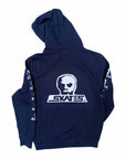 SKULL SKATES HOOD SKULL LOGO NAVY