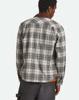 BRIXTON BUILDERS BOWERY PERF FLANNEL OFF WHITE/BLACK