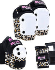 187 KILLER PADS X MOXI - ADULT SIX PACK PAD SET LEOPARD - The Drive Skateshop