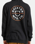 BRIXTON CREST HOOD BLACK/ANTELOPE/WHITE - The Drive Skateshop