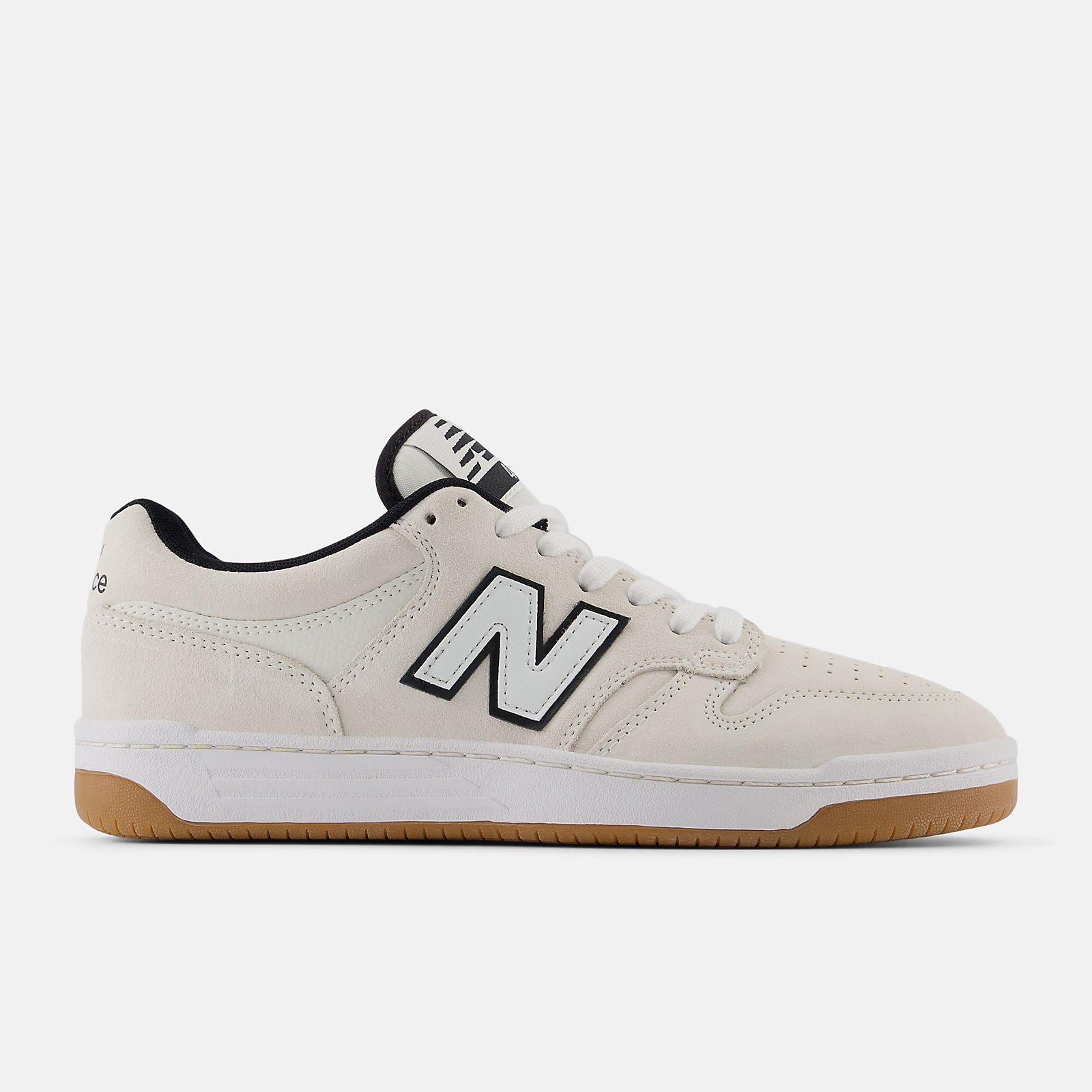 New balance white on white best sale