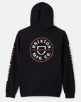 BRIXTON CREST HOOD BLACK/ANTELOPE/WHITE - The Drive Skateshop
