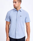 CHARTER OXFORD S/S WVN - LIGHT BLUE CHAMBRAY - The Drive Skateshop
