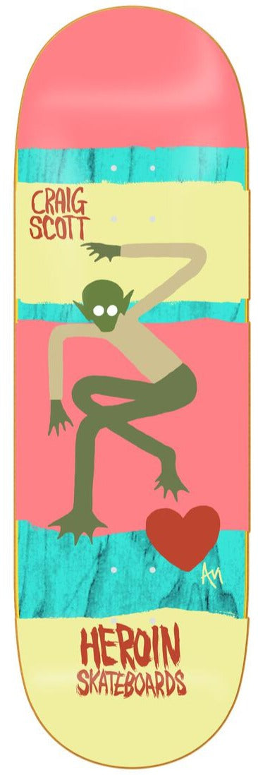 スケートボード Heroin Skateboards Craig Scott HEROIN DECK CRAIG SCOTT PAPILLON (10