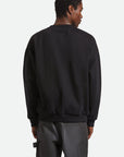 BRIXTON EMBROIDERED HEAVY WEIGHT CREW BLACK