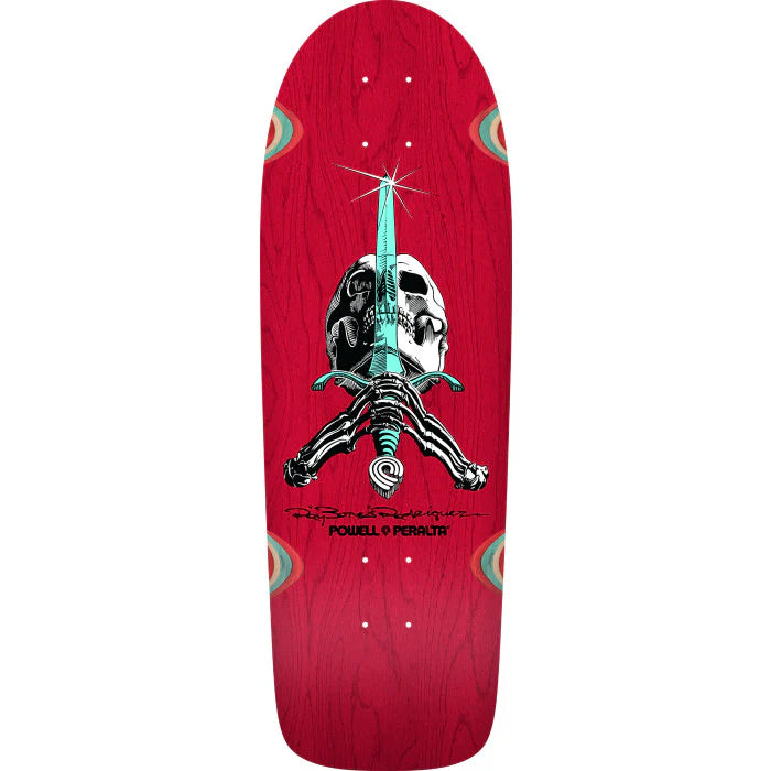 POWELL-PERALTA DECK OG RODRIGUEZ SWORD SPOON NOSE RED STAIN (10") - The Drive Skateboard Shop