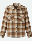 BRIXTON BOWERY FLANNEL WHITECAP/PINECONE