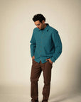 BRIXTON HASTING KAPOK FLANNEL HEATHER AQUATIC - The Drive Skateboard Shop