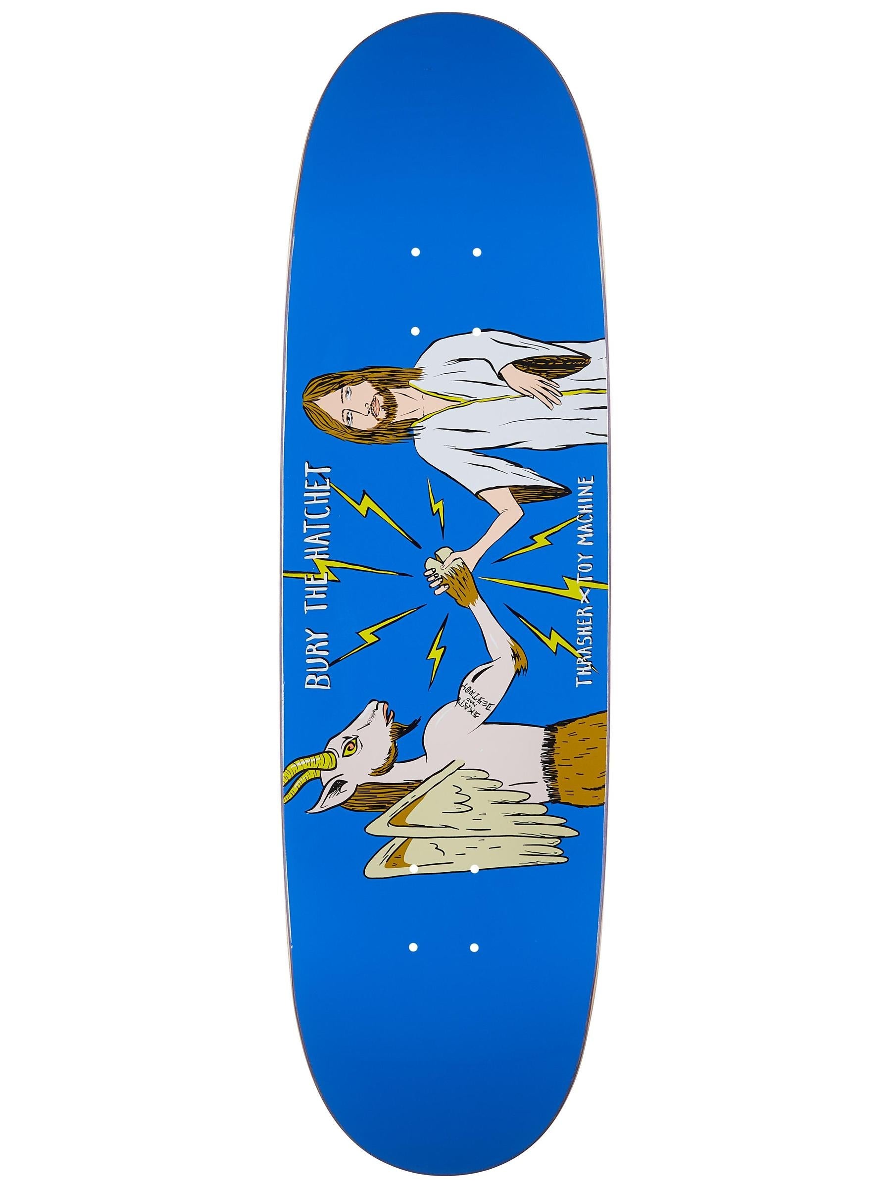 TOY MACHINE X THRASHER - BURY THE HATCHET EGG DECK (8.88