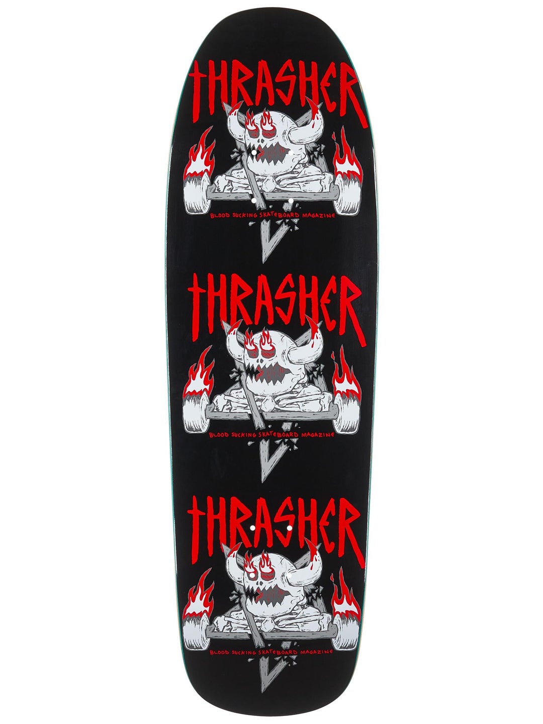 TOY MACHINE X THRASHER - MONSTER-GRAM SHAPED DECK (9.5