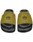 SPITFIRE BIGHEAD SWIRL SLIDES BLACK/YELLOW - The Drive Skateboard Shop
