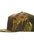 KROOKED EYES CAMO 5 PANEL SNAPBACK HAT