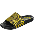 SPITFIRE BIGHEAD SWIRL SLIDES BLACK/YELLOW - The Drive Skateboard Shop