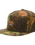 KROOKED EYES CAMO 5 PANEL SNAPBACK HAT