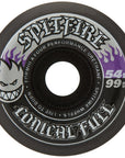 SPITFIRE WHEELS FORMULA FOUR COLOR PACK BLACK CONICAL FULL 99A (54MM)