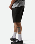 BRIXTON BUILDERS CARPENTER BAGGY SHORT WASHED BLACK - The Drive Skateboard Shop