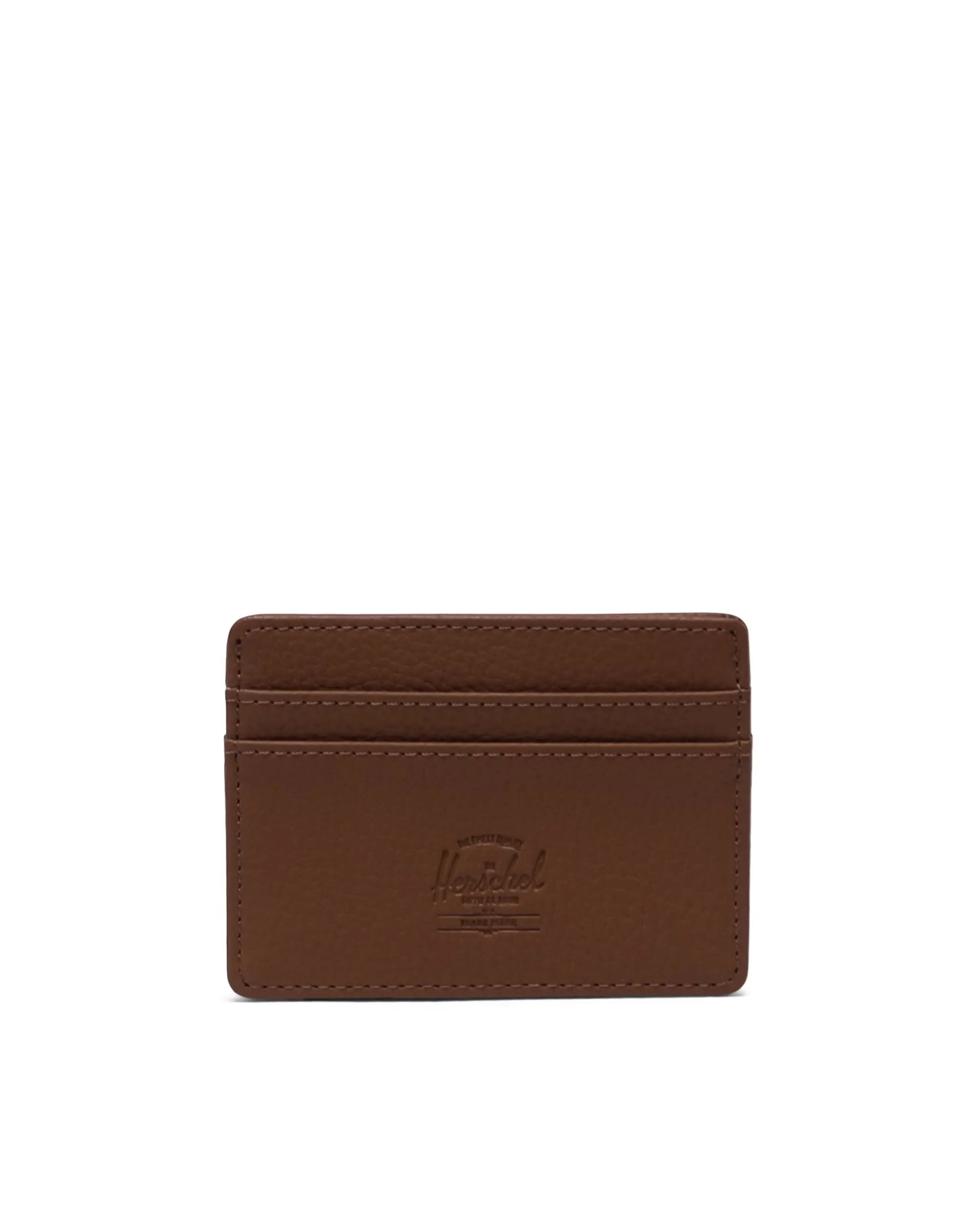 HERSCHEL CHARLIE CARDHOLDER VEGAN LEATHER SADDLE BROWN – The Drive
