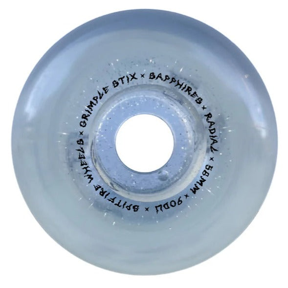 SPITFIRE WHEELS X GRIMPLE SAPPHIRES GRIMPLE DUST CLEAR/GLITTER