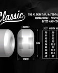 SPITFIRE WHEELS FORMULA FOUR YUTO CHERRY BLOSSOM CLASSICS BLACK 99A (56MM)