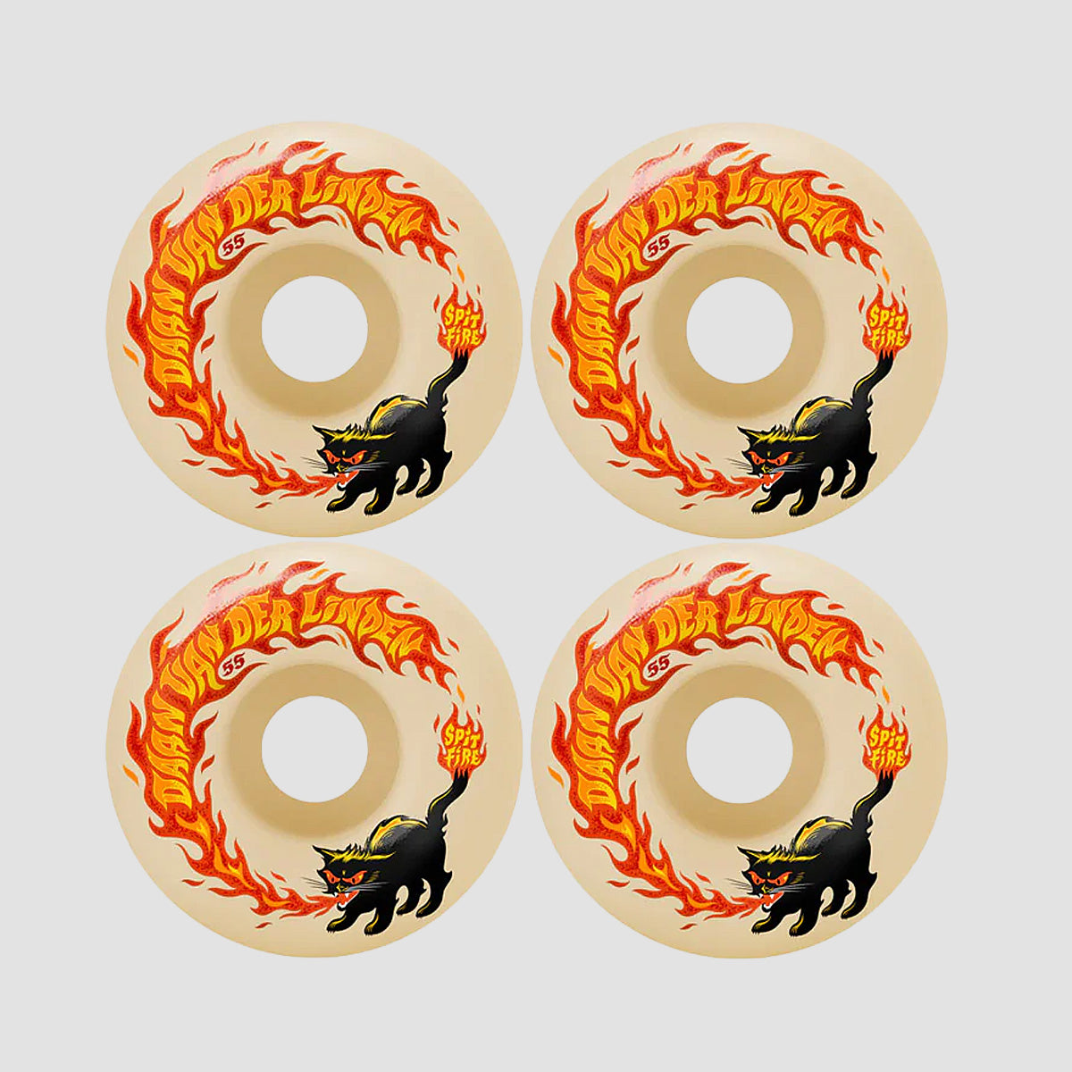 SPITFIRE WHEELS FORMULA FOUR DAAN PYROCAT CLASSIC 99A (53MM/55MM