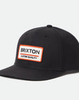 BRIXTON PALMER PROPER X MP SNAPBACK BLACK - The Drive Skateshop