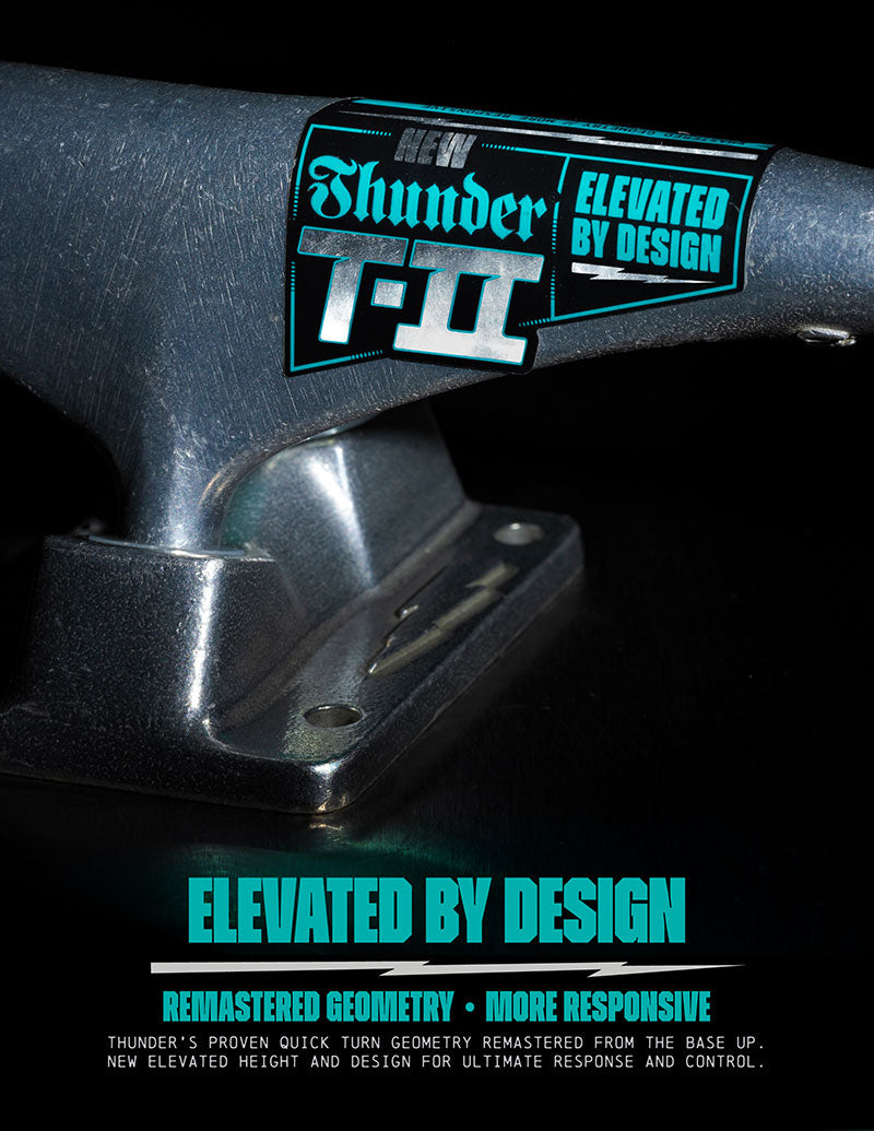 THUNDER TRUCKS T2 POLISHED SILVER – The Drive Skateboard Shop