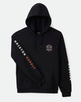 BRIXTON CREST HOOD BLACK/ANTELOPE/WHITE - The Drive Skateshop