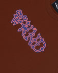 WKND HULDRA SCRIPT T-SHIRT BROWN