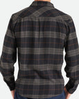 BRIXTON BOWERY L/S FLANNEL BLACK/CHARCOAL - The Drive Skateshop
