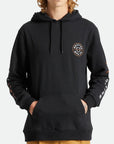 BRIXTON CREST HOOD BLACK/ANTELOPE/WHITE - The Drive Skateshop