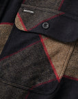 BRIXTON BOWERY L/S FLANNEL HEATHER GREY/CHARCOAL - The Drive Skateshop