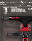 THUNDER TRUCKS STORM LIGHTS BLACK/RED - The Drive Skateshop