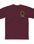 BLACK LABEL T-SHIRT LUCERO OG BARS BURGUNDY - The Drive Skateshop