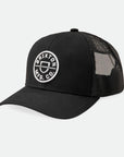 BRIXTON CREST X MP MESH CAP BLACK/BLACK - The Drive Skateshop