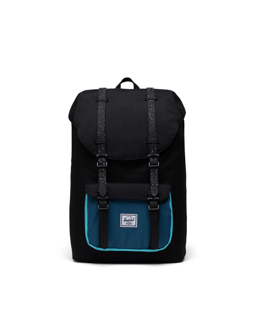 herschel backpack black and blue HERSCHEL BACKPACK LITTLE AMERICA BLACK/BLUE – The Drive Skateboard Shop