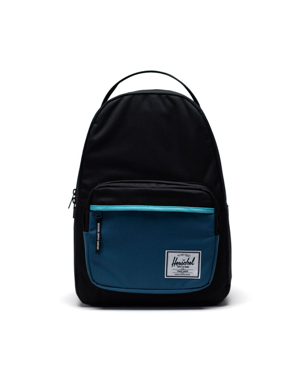 dark blue herschel backpack HERSCHEL BACKPACK MILLER BLACK/BLUE ASHES/BLUE CURCAO – The Drive  Skateboard Shop