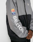 BRIXTON CLAXTON ALTON LW ZIP HOOD BLACK/GREY - The Drive Skateshop