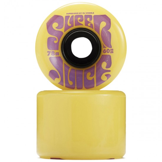 OJ WHEELS SUPER JUICE CRUISER WHEELS YELLOW 78A (60MM) - The Drive Skateshop